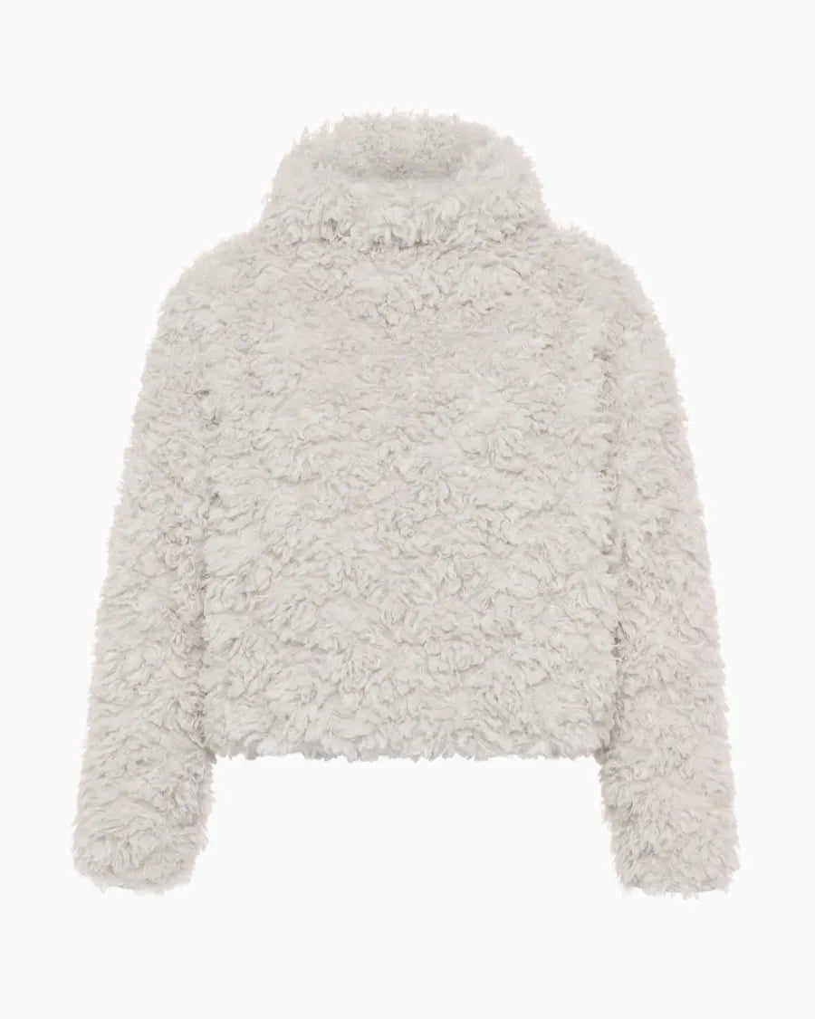 Faux fur pullover