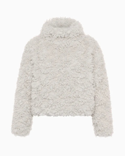 Faux fur pullover