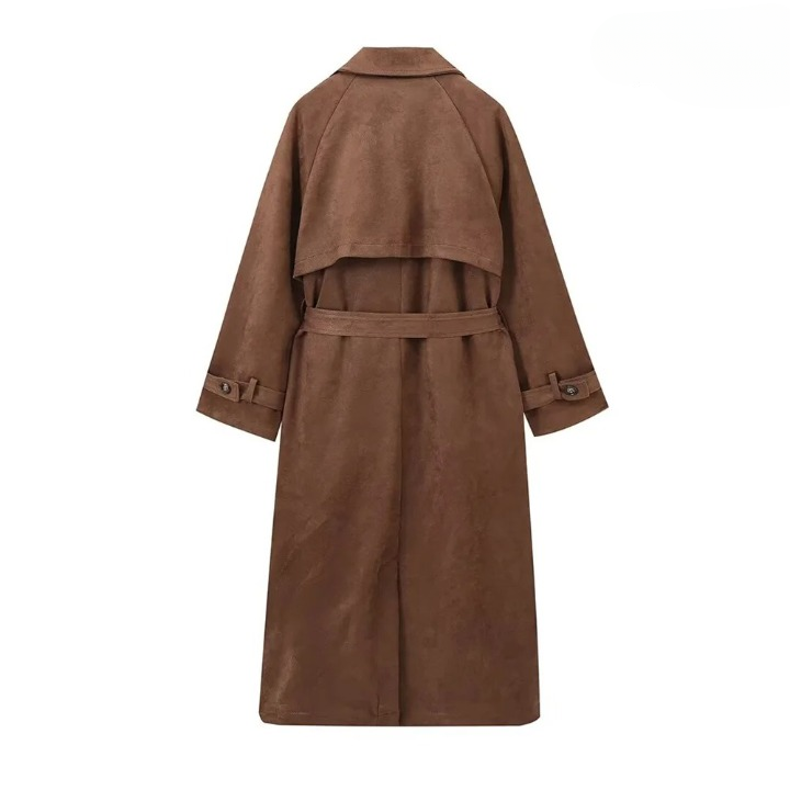 Espresse - Suede trench coat